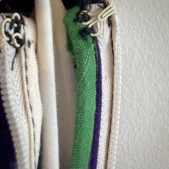 Urban Outfitters sleeveless wide leg V neck patchwork pattern jumpsuit size 2 - Picture 8 of 12